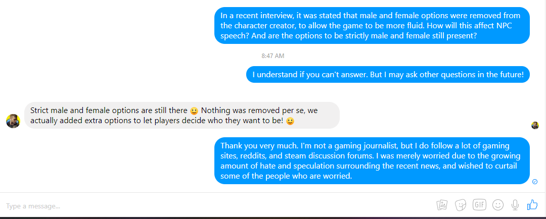 You were removed. The State of being either male or female:.