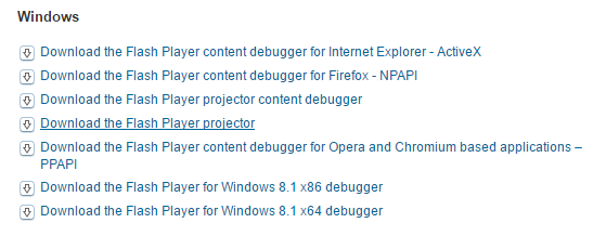 Flash Player Projector Download Updated Debugger Aka Debug Players Or Content Debuggers And Standalone Aka Projector Versions Of Flash Player Are Available For All Users Chaorih